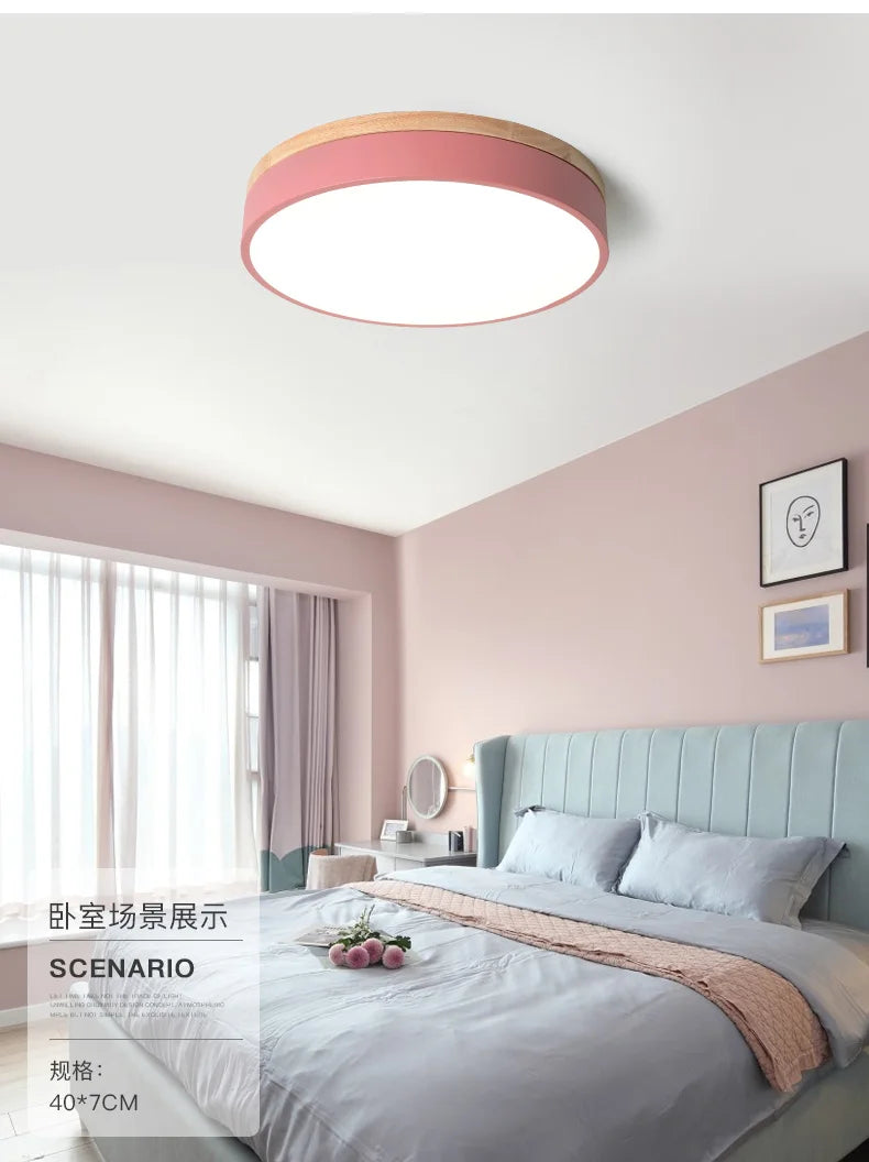 Stylish LED Ceiling Lamp - 27W Flush Mount Light