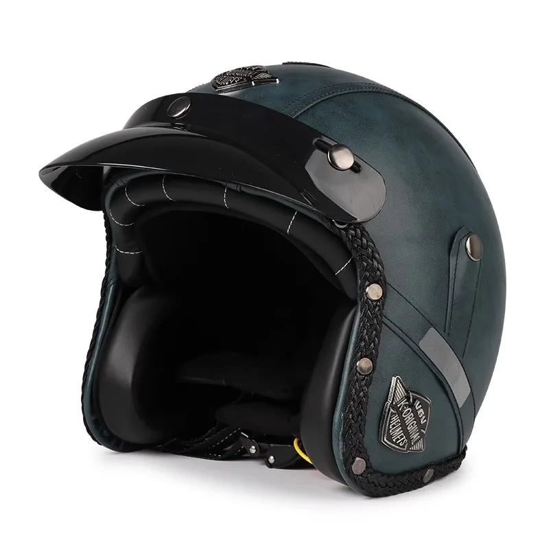Classic Open Face Motorcycle Helmet Kael