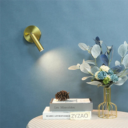 Slim LED Wall Light with Adjustable Arm