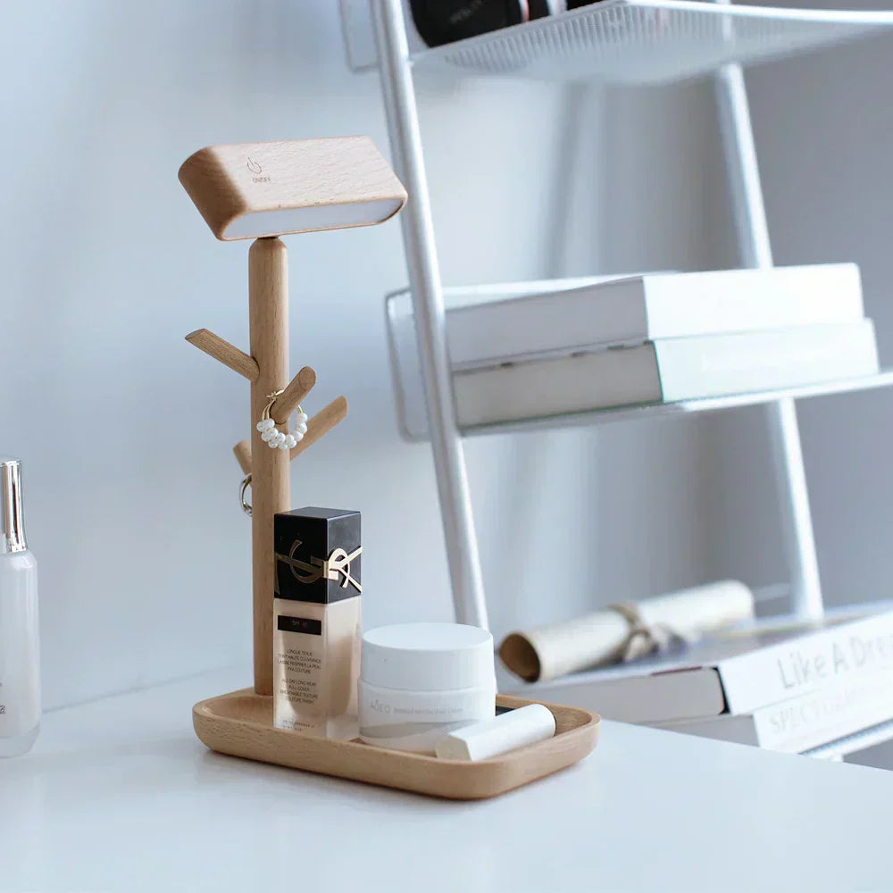 Stylish Adjustable Desk Lamp with Shelf