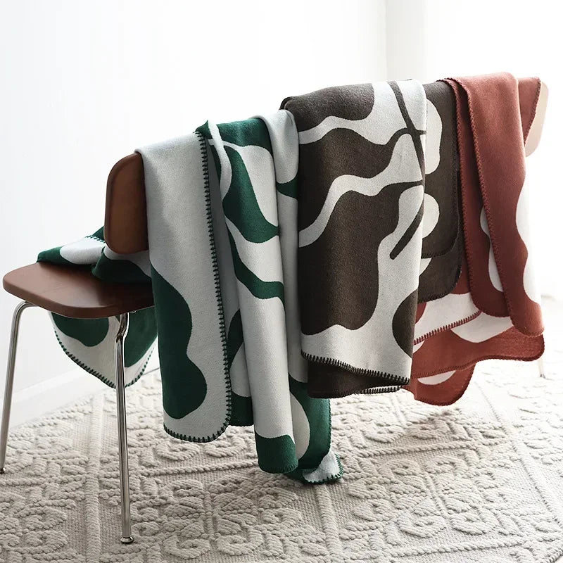 Plush Faux Cashmere Nordic Throw Blanket