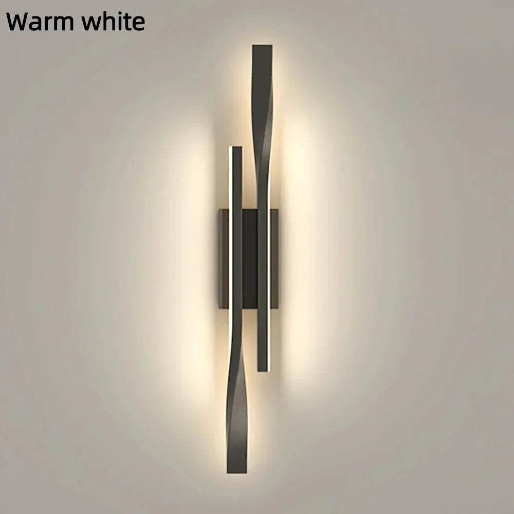 Slim LED Wall Light Strip - Contemporary Nordic Bedroom Lamp