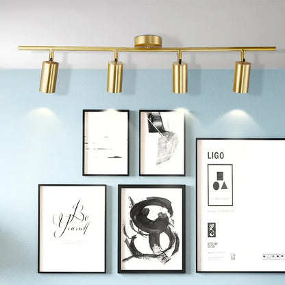 Sleek Gold LED Ceiling Lamp - Cofik