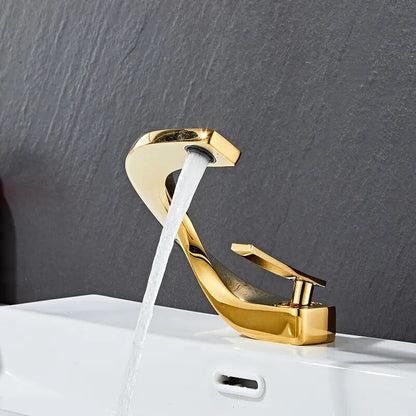 Modern Arc Brushed Nickel Faucet - Cofik