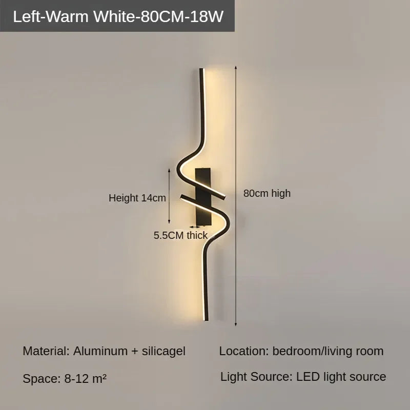 Slim LED Wall Sconce Light for Bedroom and Living Room - Cofik