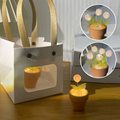 Beautiful Pink Table Night Light Lamp