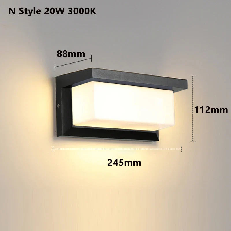 Bright Outdoor Motion Sensor Wall Lamp