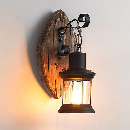 Vintage Metal Lantern Wall Lamp - Cofik