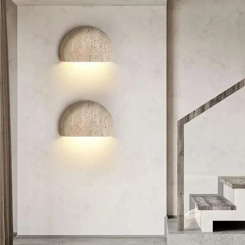 Rustic Brick Wall Lamp – Vintage Industrial LED Light - Cofik