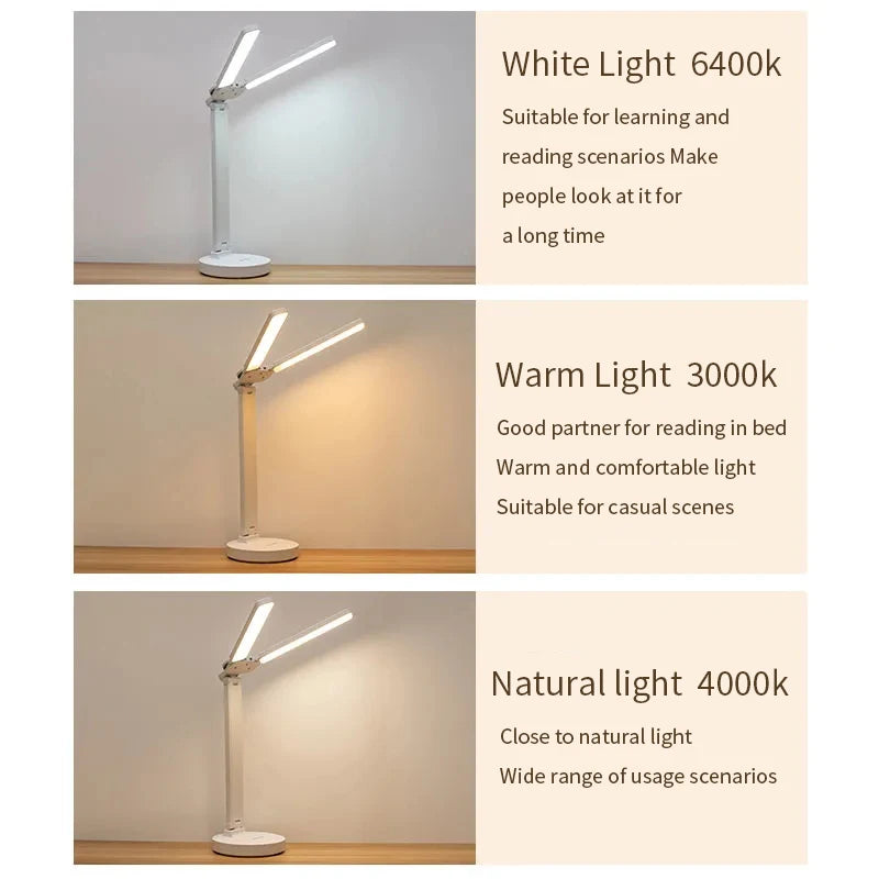 Portable LED Desk Lamp with USB Charging