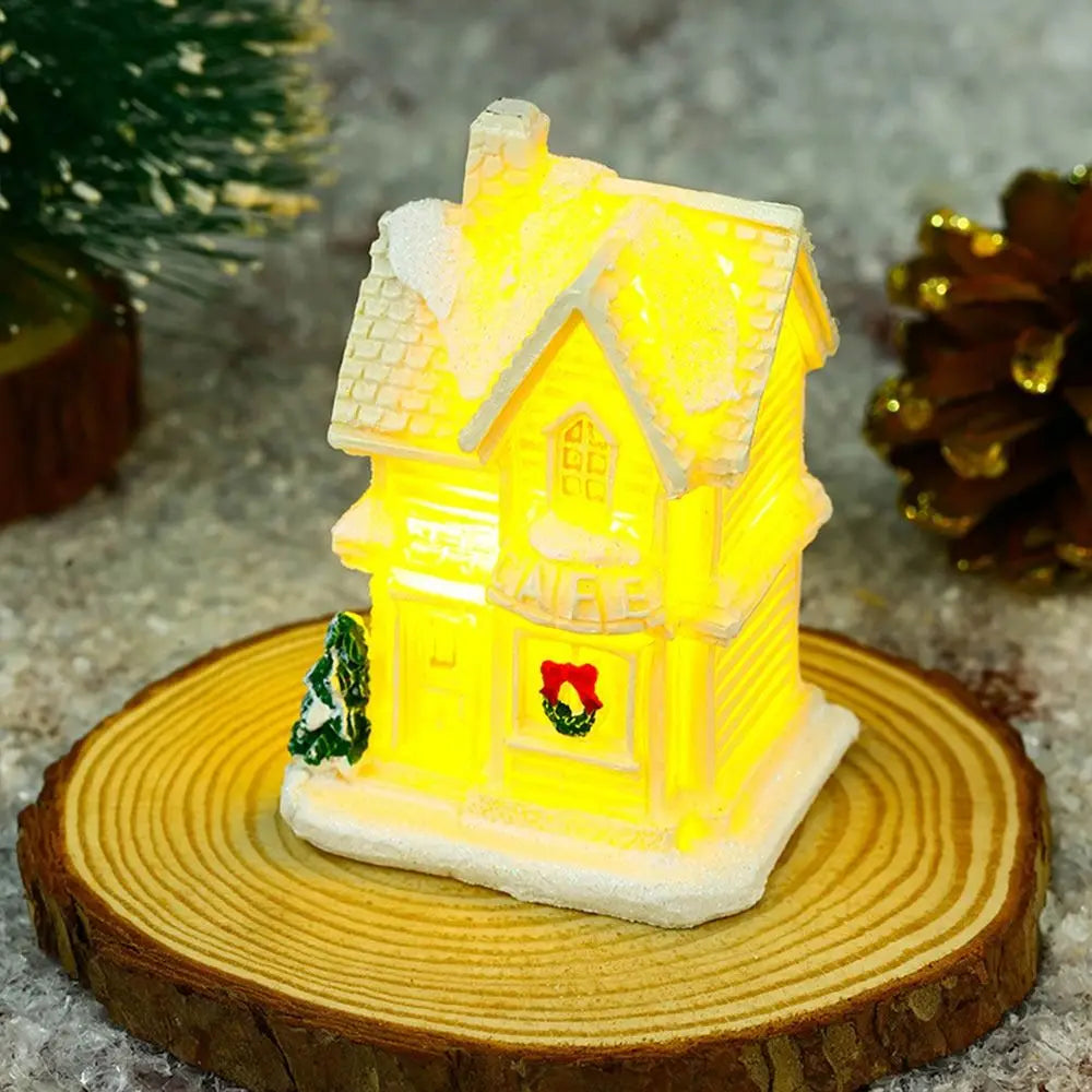 Magical Snowflake Christmas Village Houses