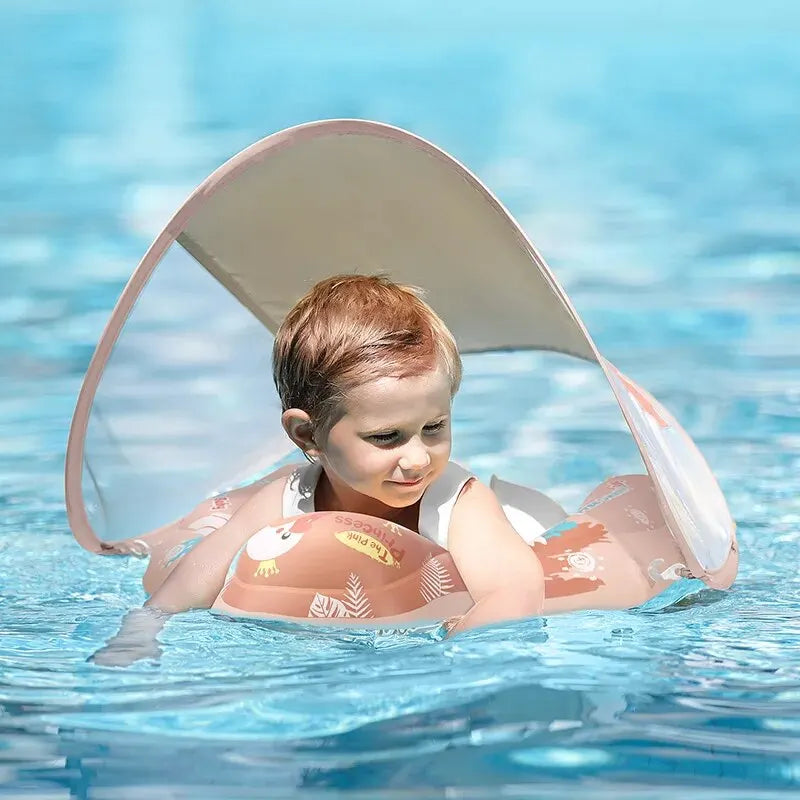 Baby Pool Float with UV Sun Shade & Support