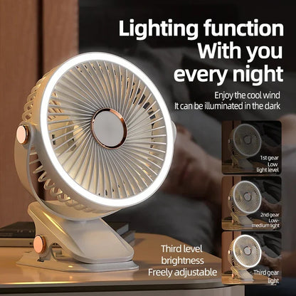 Portable Battery Powered Clip Fan