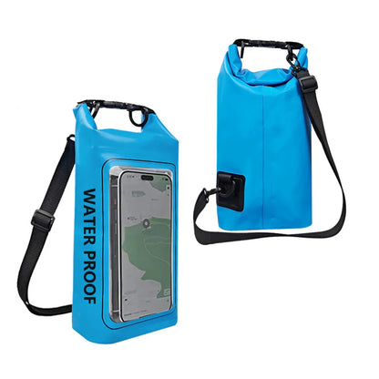 Waterproof Dry Sack 2L with Phone Window for Swimming