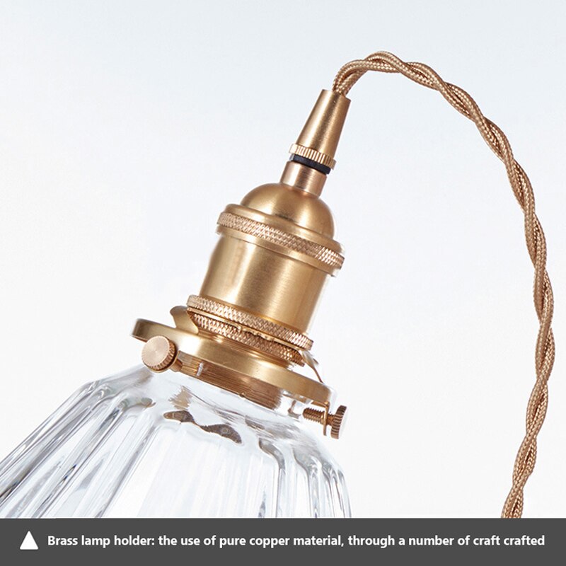Clear Glass Drop Pendant Light