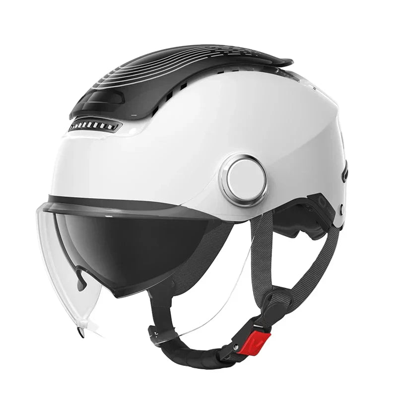 Lightweight Open Face Motorbike Helmet with Dual Visor