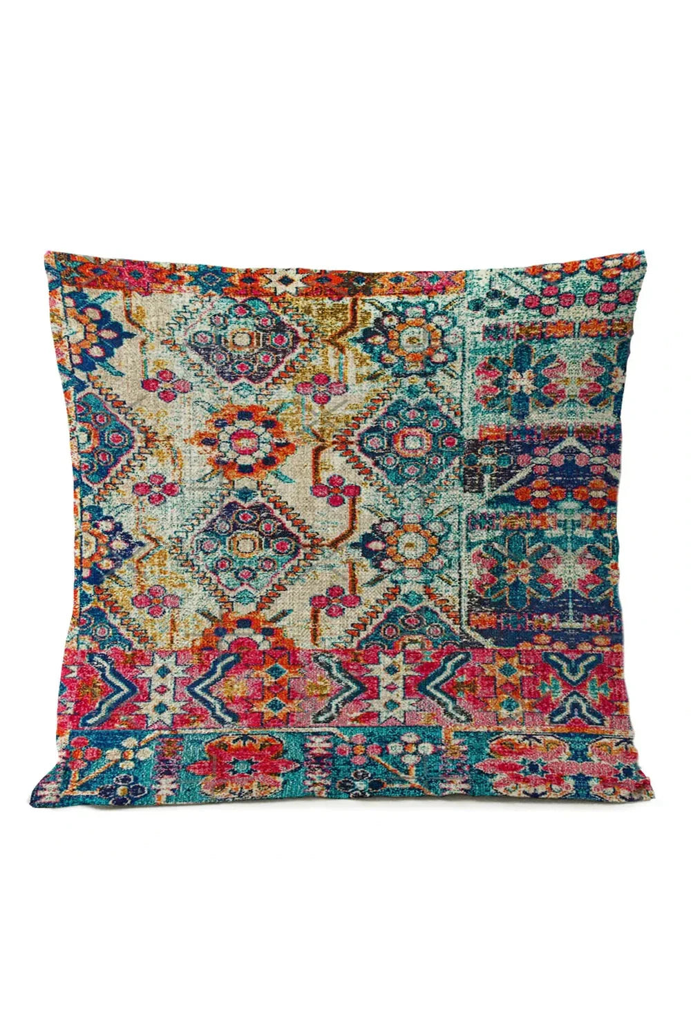 Colorful Global Pattern Pillow Cover