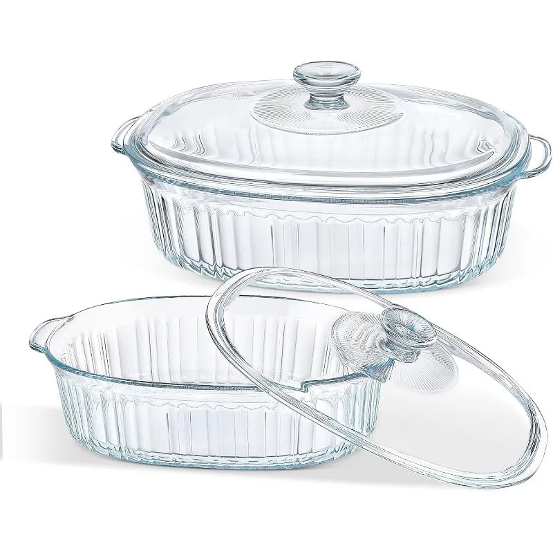 Non-Stick 4-Piece Glass Oven Dish Set - Cofik