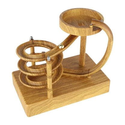 Interactive Wooden Kinetic Ball Roller Toy