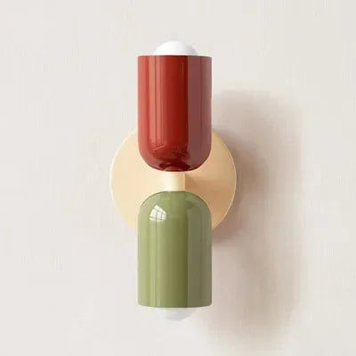 Simple White LED Double Head Wall Light