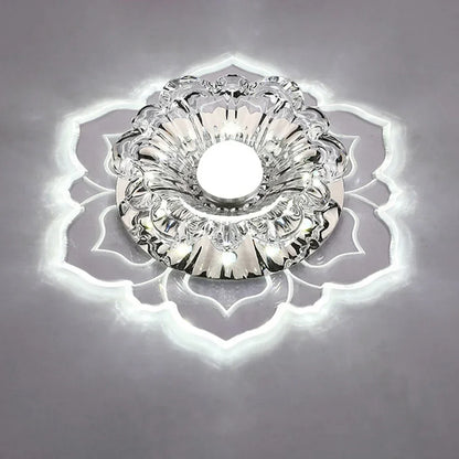 Elegant LED Crystal Chandelier Ceiling Light