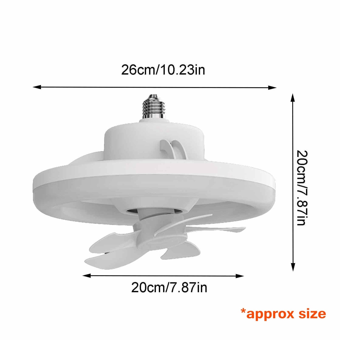Dual Function Bright Ceiling Fan Light