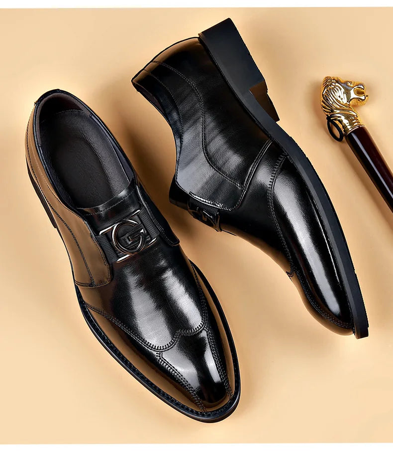 Classic Mens Leather Oxford Dress Shoes