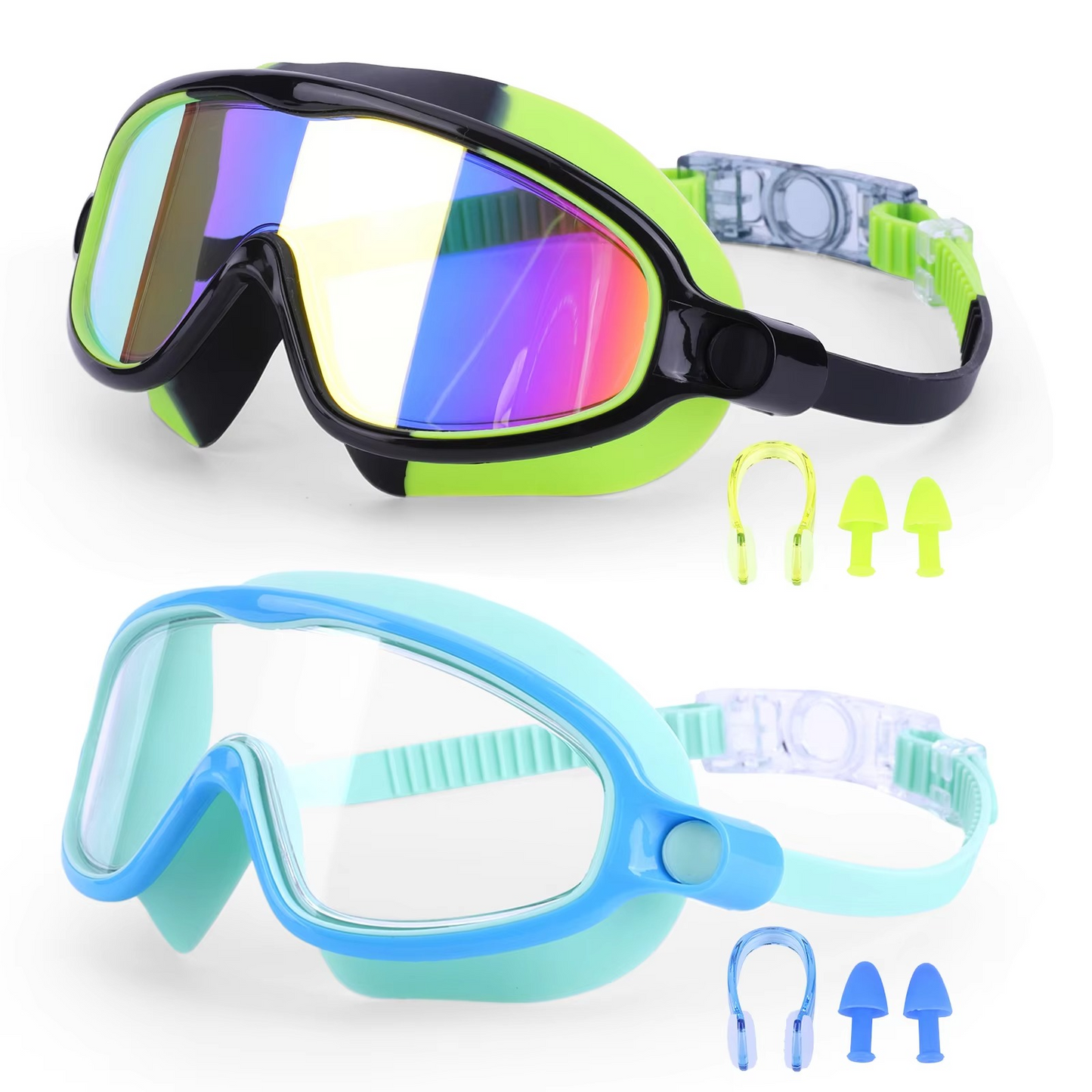 Clear Vision Swim Goggles with Earplugs and Waterproof Mask - Cofik