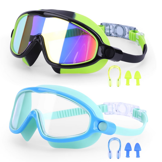 Clear Vision Swim Goggles with Earplugs and Waterproof Mask - Cofik