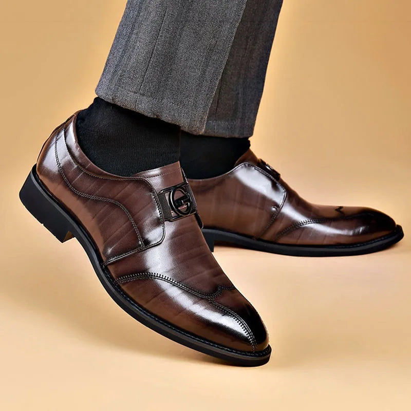 Classic Mens Leather Oxford Dress Shoes