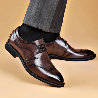 Classic Mens Leather Oxford Dress Shoes