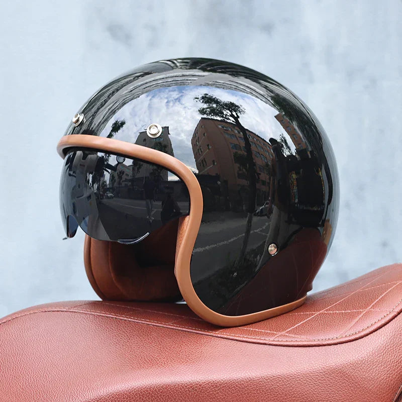 Classic Open Face Motorcycle Helmet - Valor