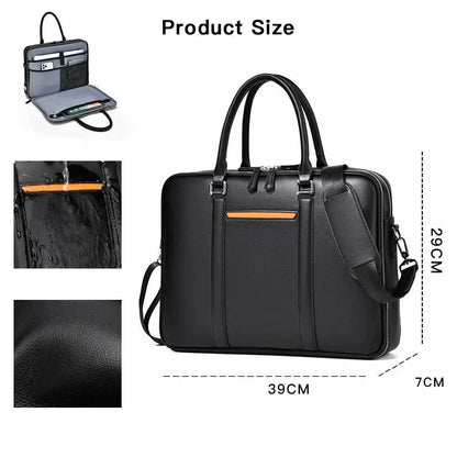 Professional Leather Laptop Crossbody Bag