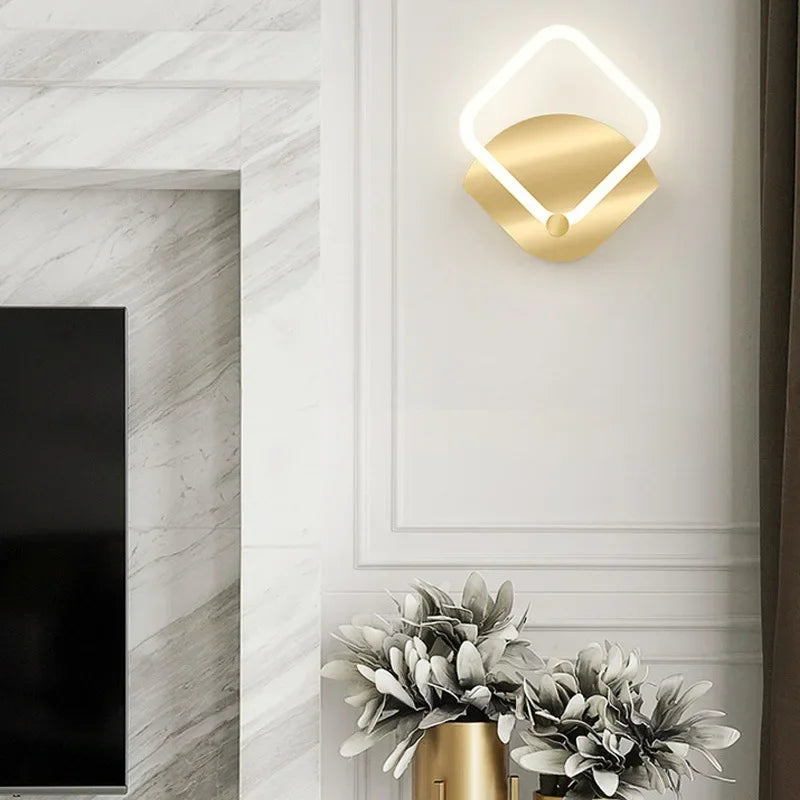 Contemporary LED Wall Light – Simple Circular Lamp Fixture