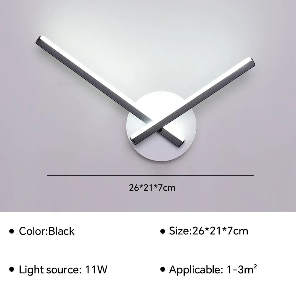 Contemporary LED Bedside Wall Light Fixture