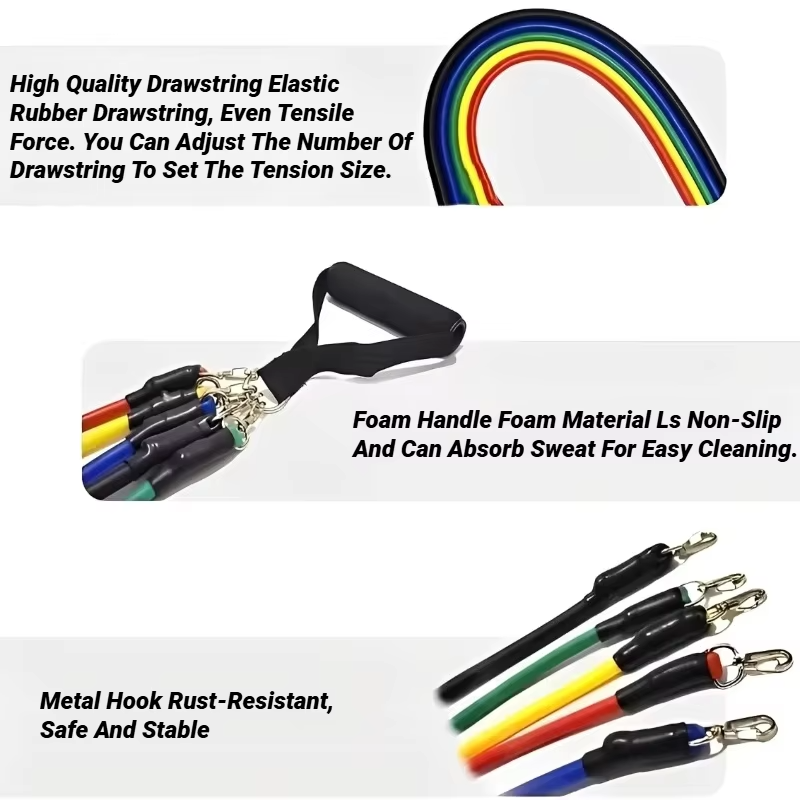 Premium Resistance Band Exercise Kit with Handles and Straps