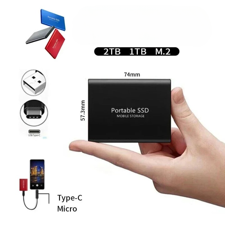 Compact Fast External SSD Storage Drive - Cofik