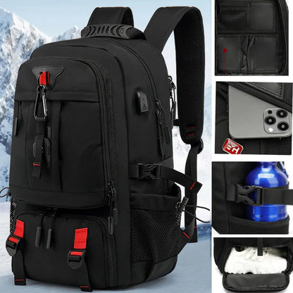Large Capacity Hiking Backpack with USB Charger