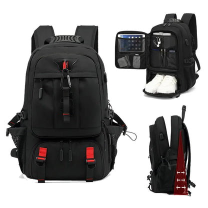 Large Capacity Hiking Backpack with USB Charger