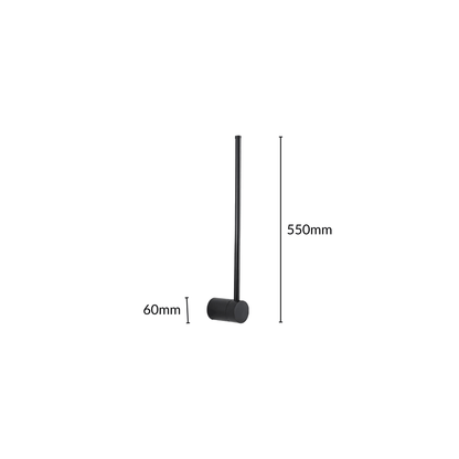Elegant Black Fabric Contemporary Wall Lamp