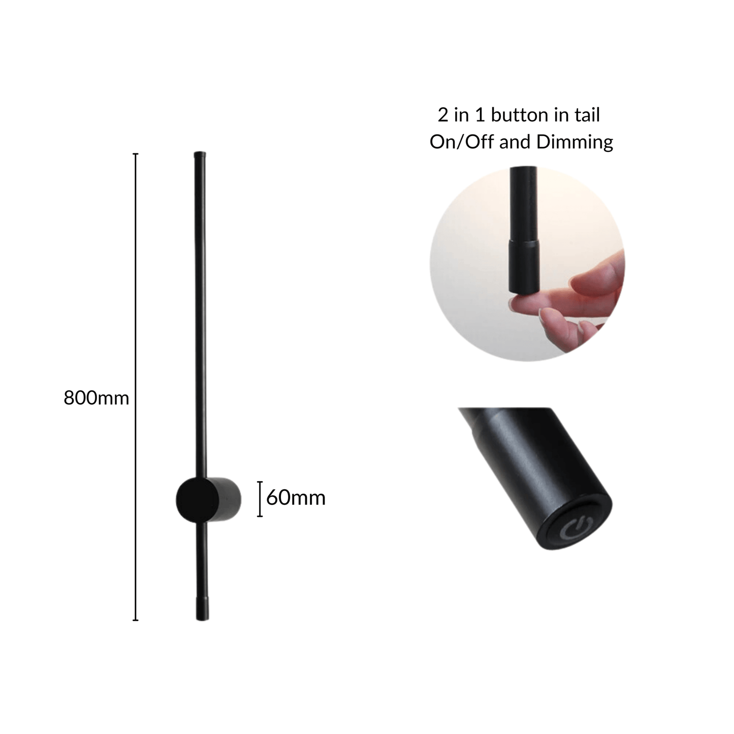Elegant Black Fabric Contemporary Wall Lamp