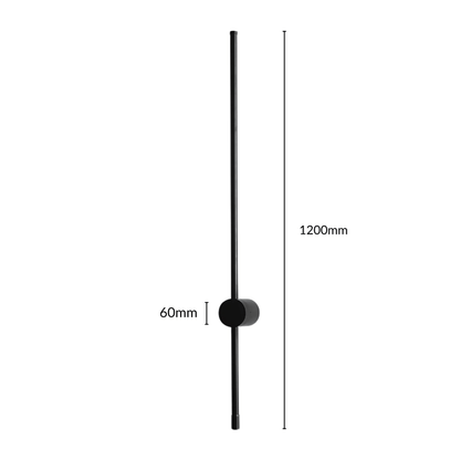 Elegant Black Fabric Contemporary Wall Lamp