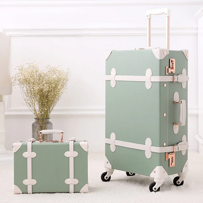 Vintage Style Hardshell Luggage Set
