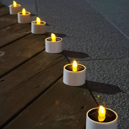 Outdoor Solar LED Candles with Flickering Light