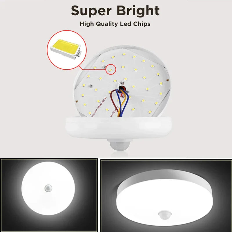 Bright Automatic Motion Sensor Ceiling Light