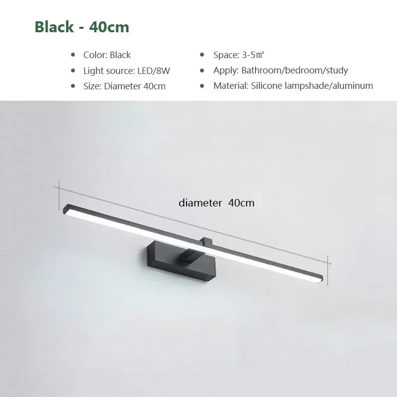 Contemporary LED Bathroom Sconce