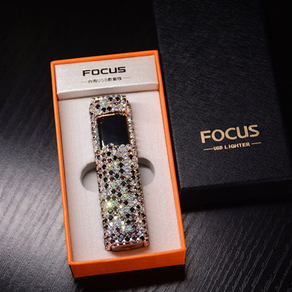 Glittery Gem Rechargeable Pocket Lighter