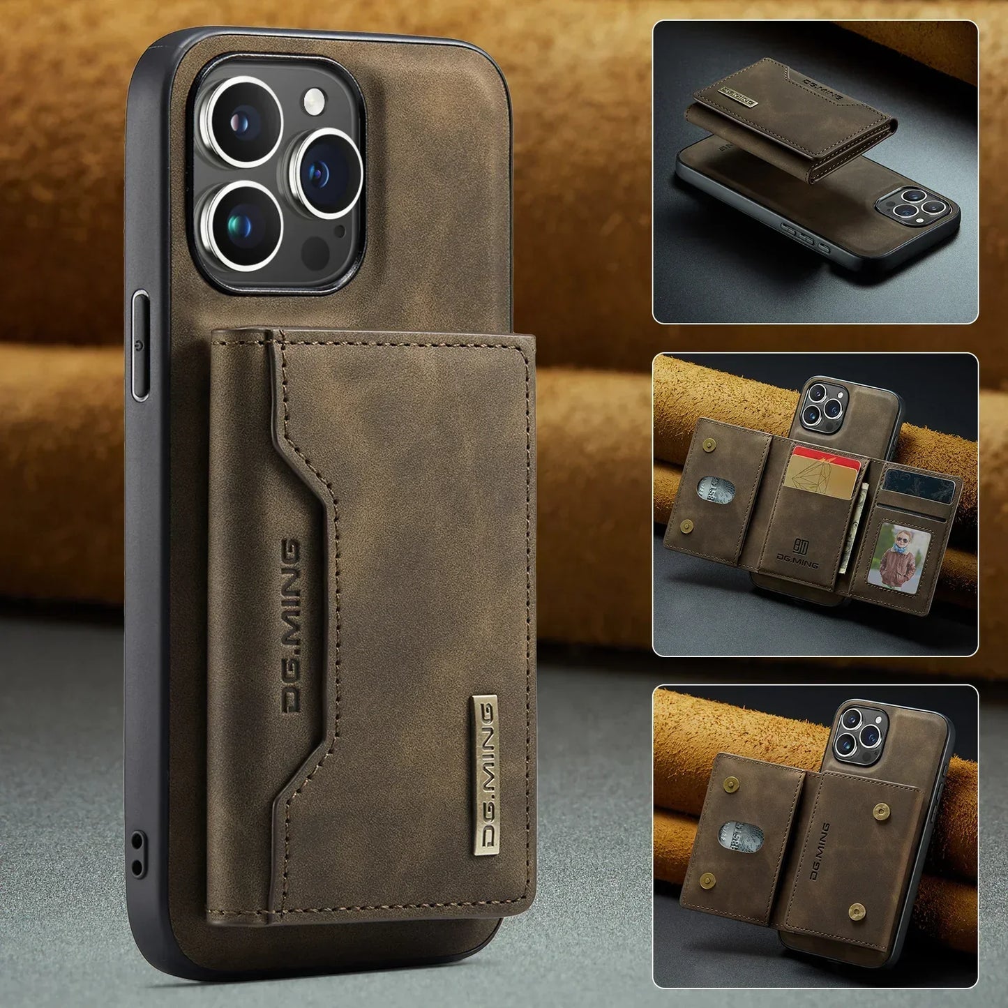 Phone Case with Removable Wallet for iPhone