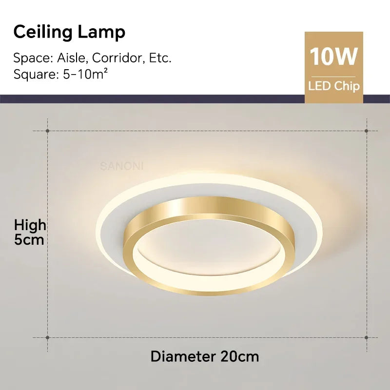Stylish LED Hanging Ceiling Light Fixture