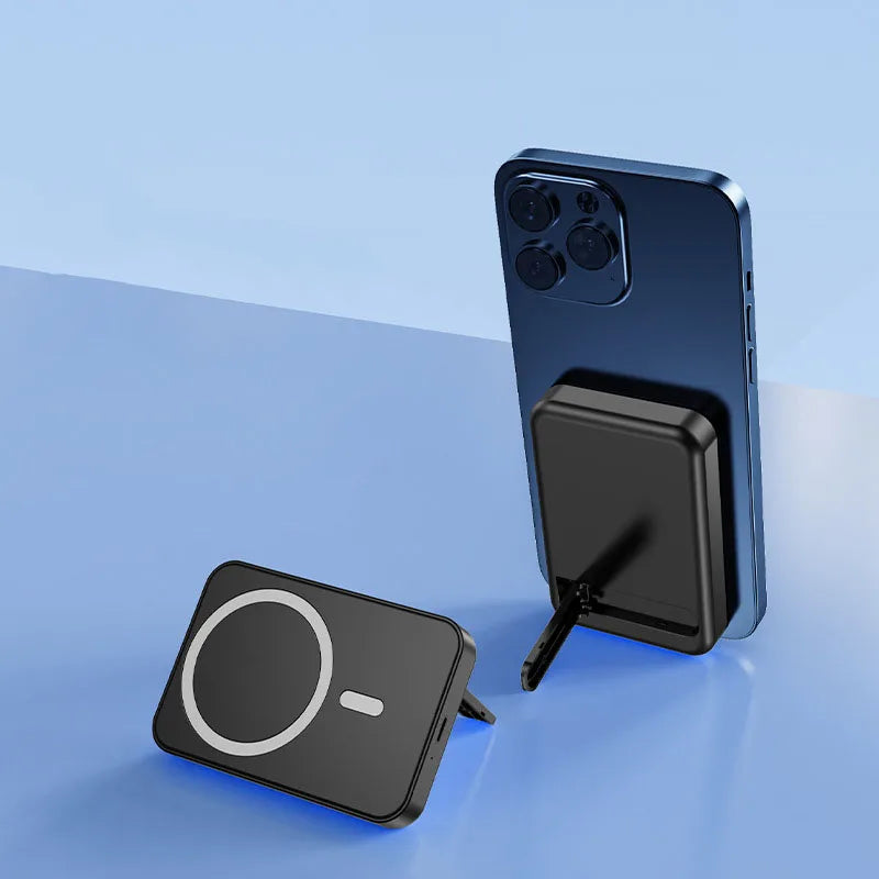 Portable Magnetic Phone Power Bank with Stand